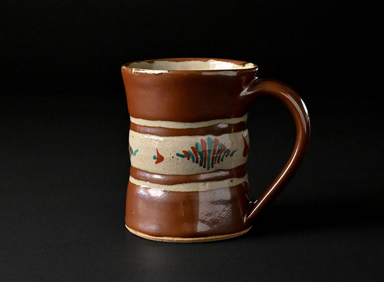 瀧田項一＿上絵双魚文皿｜黒のつかもと｜｜益子焼つかもと｜益子焼最大