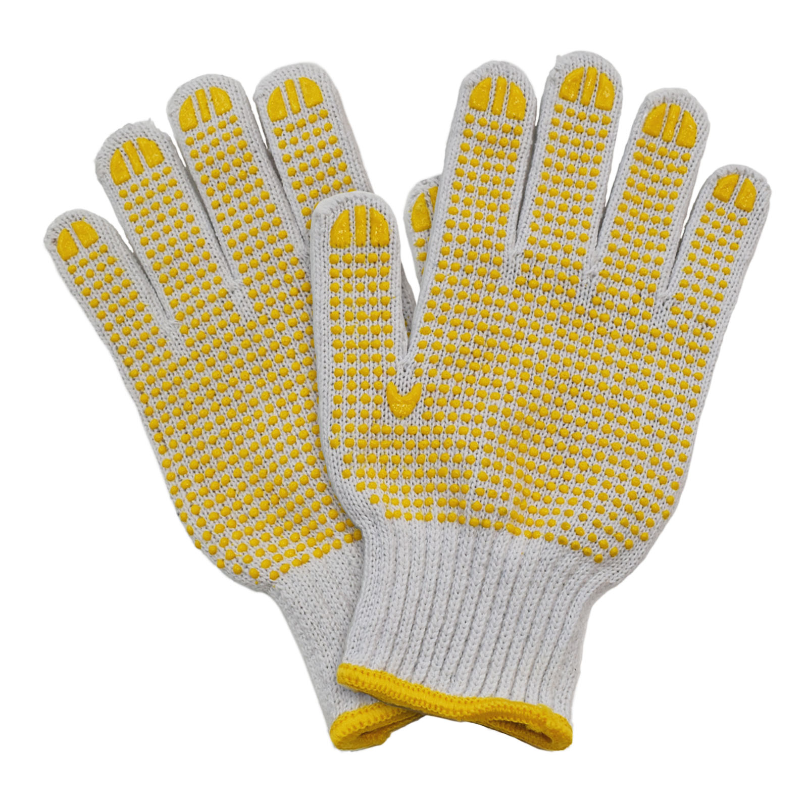 楽天市場】綿混軍手滑り止め付き 5双入り 徳用厚手軍手 M/L : LACCU