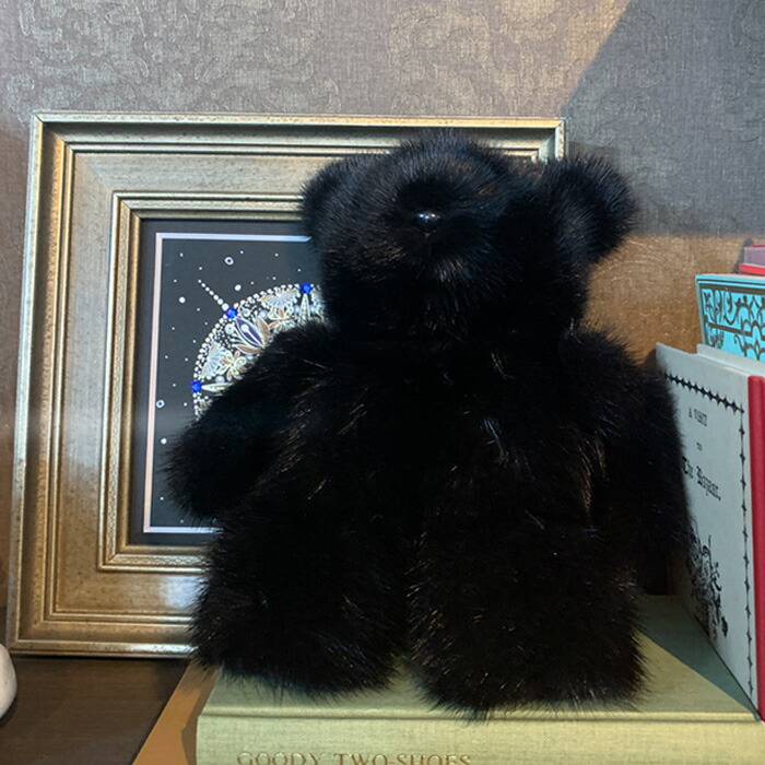 楽天市場】毛皮 ミンク ぬいぐるみ テディベア くま 一点物 手作り