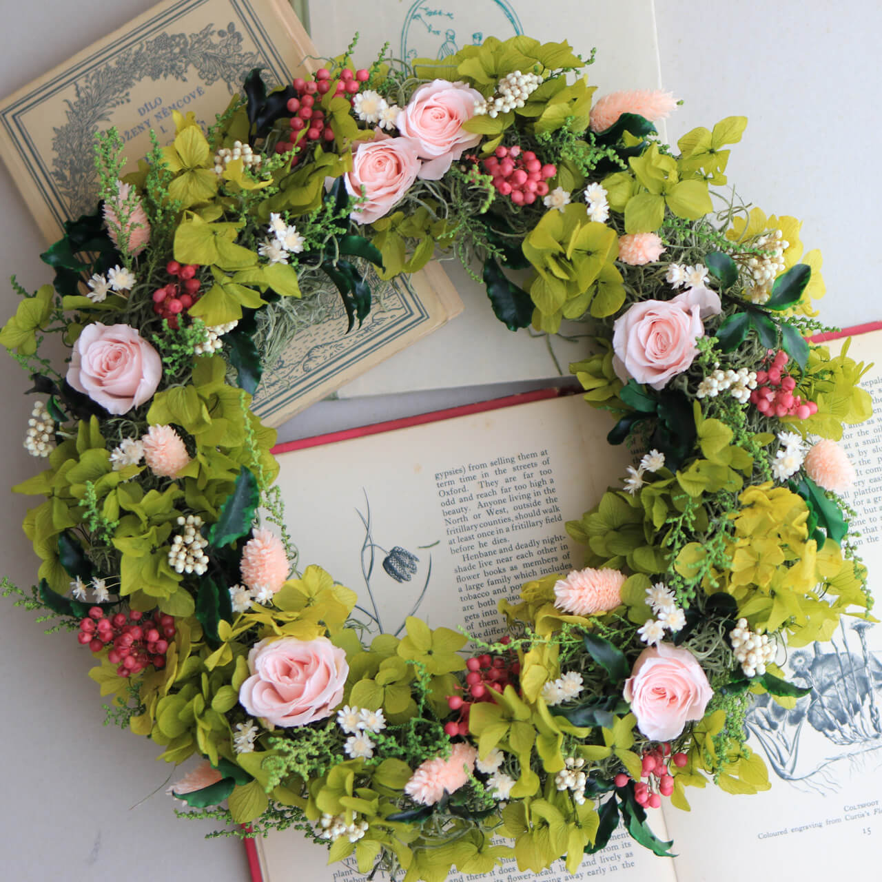 楽天市場】【約直径27cm】 フェアリーリース ◇ プリザーブドフラワー