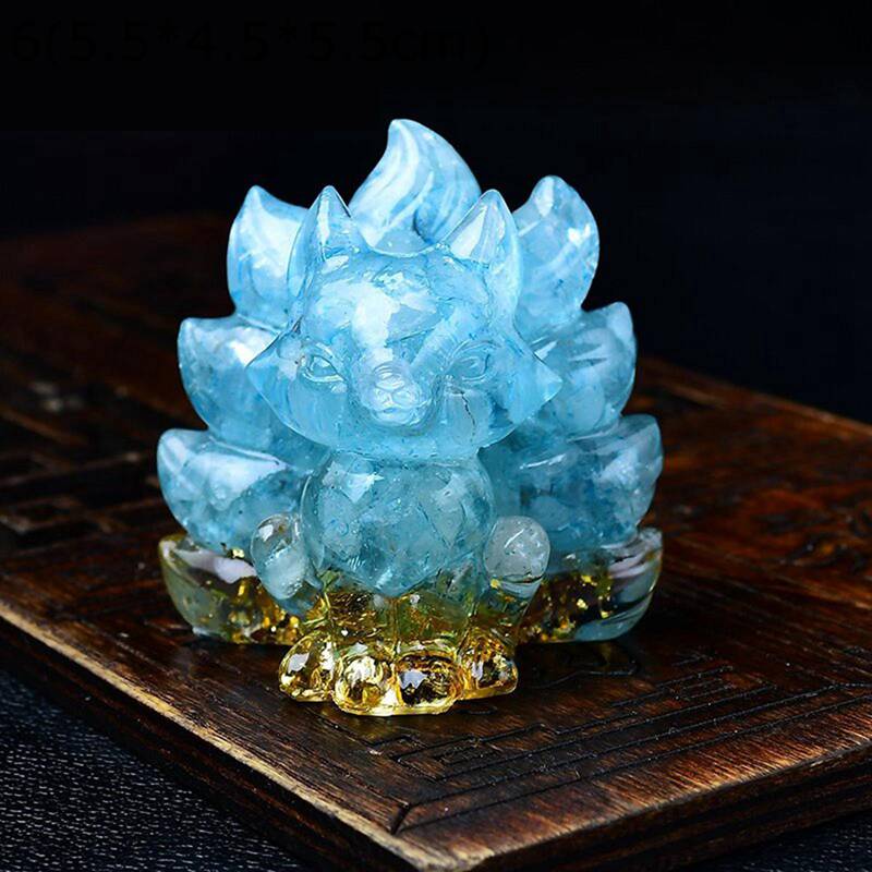 楽天市場】九尾狐 天然水晶 天然石 クリスタル ミニ キツネ 小さい 白