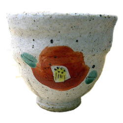 汲出碗 椿文 [セラミック&鉱石本舗]