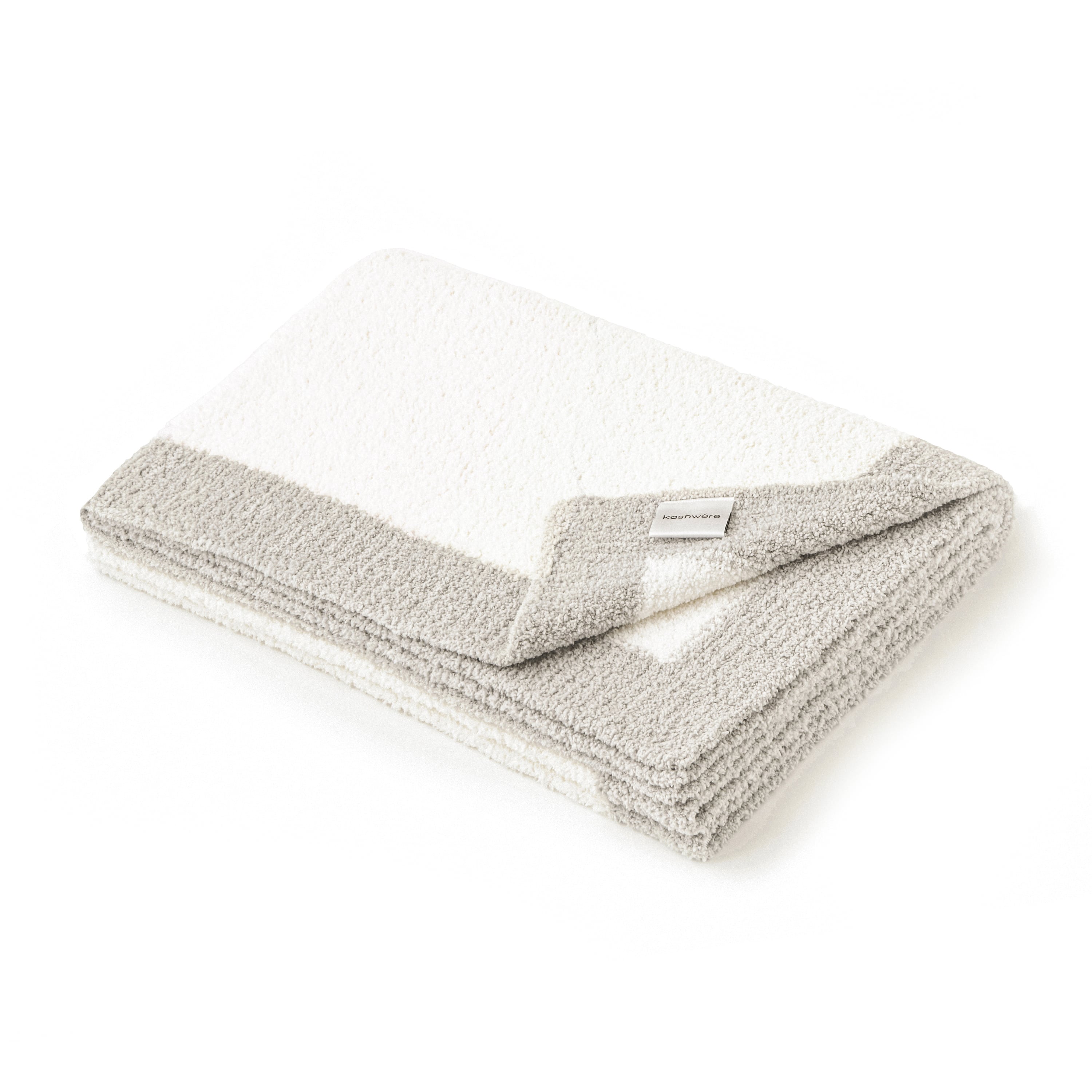 NAP BLANKET / TRIM(110×150cm creme/mist): BLANKET | kashwere Japan