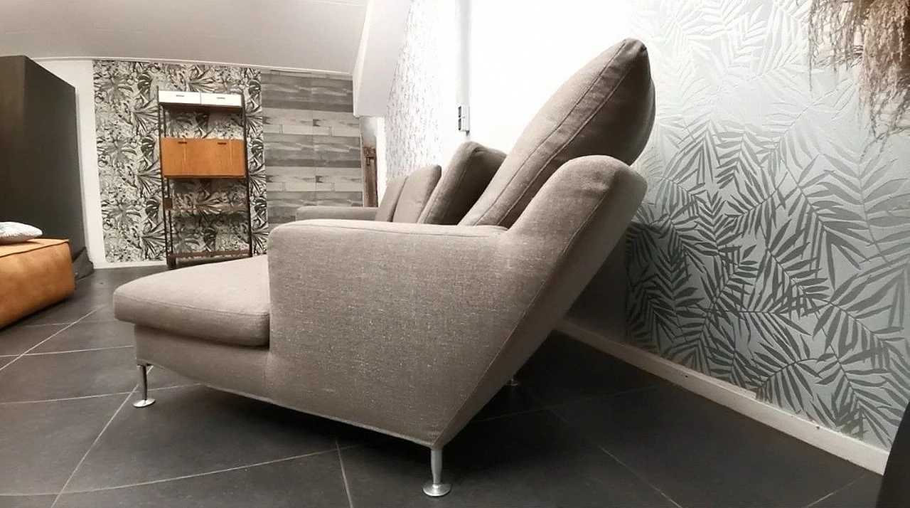 Harry sofa with chaise longue by Antonio Citterio for B&B Italia