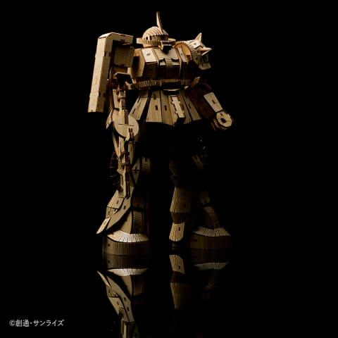 竹細工で「シャア専用ザクII」が組み立てられる！ 「Bamboo Art wa-gu