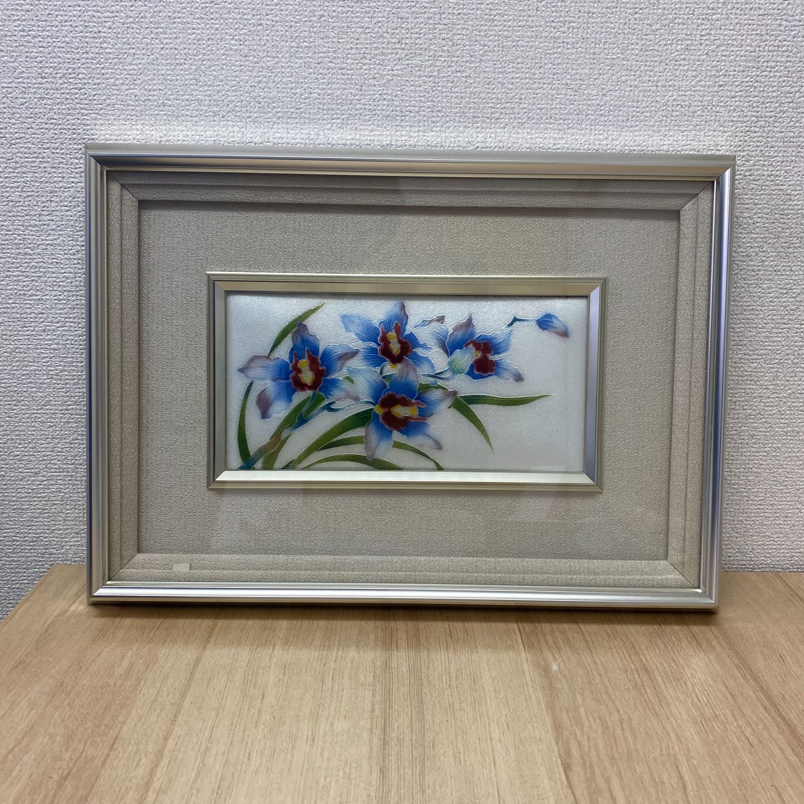 真作 山内一生 和紙工芸 『 椿 山内一生 「樹間」 貼り絵 小原和紙 額装