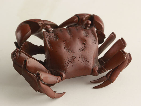Yahoo!オークション -「蟹自在置物」(銅製) (金属工芸)の落札相場