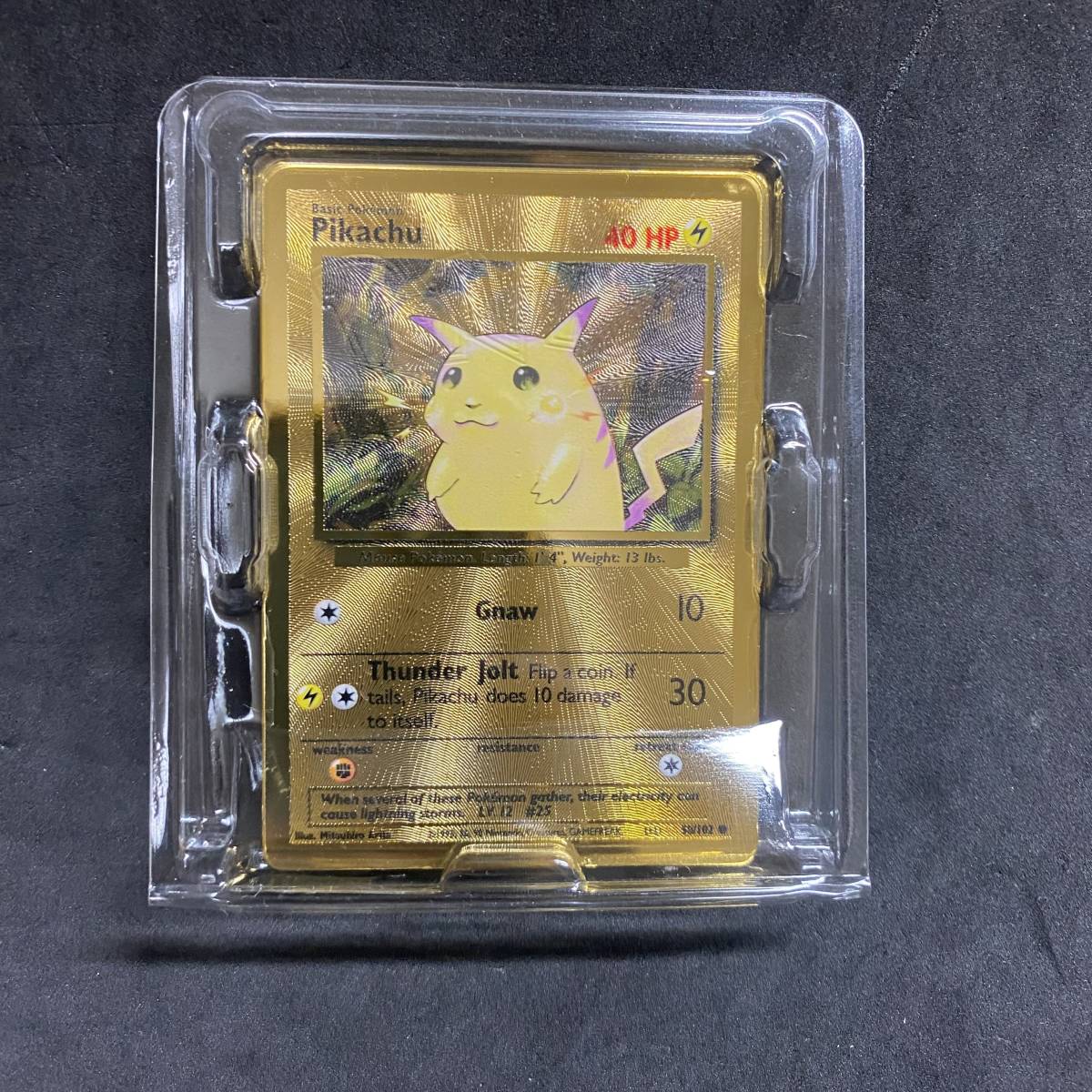 Yahoo!オークション - （英語版）ポケモンカード ピカチュウ メタルカ