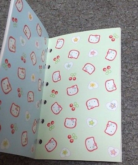 ハローキティ テーブルクロス さくらんぼ カオハナ レトロ 平成 1998