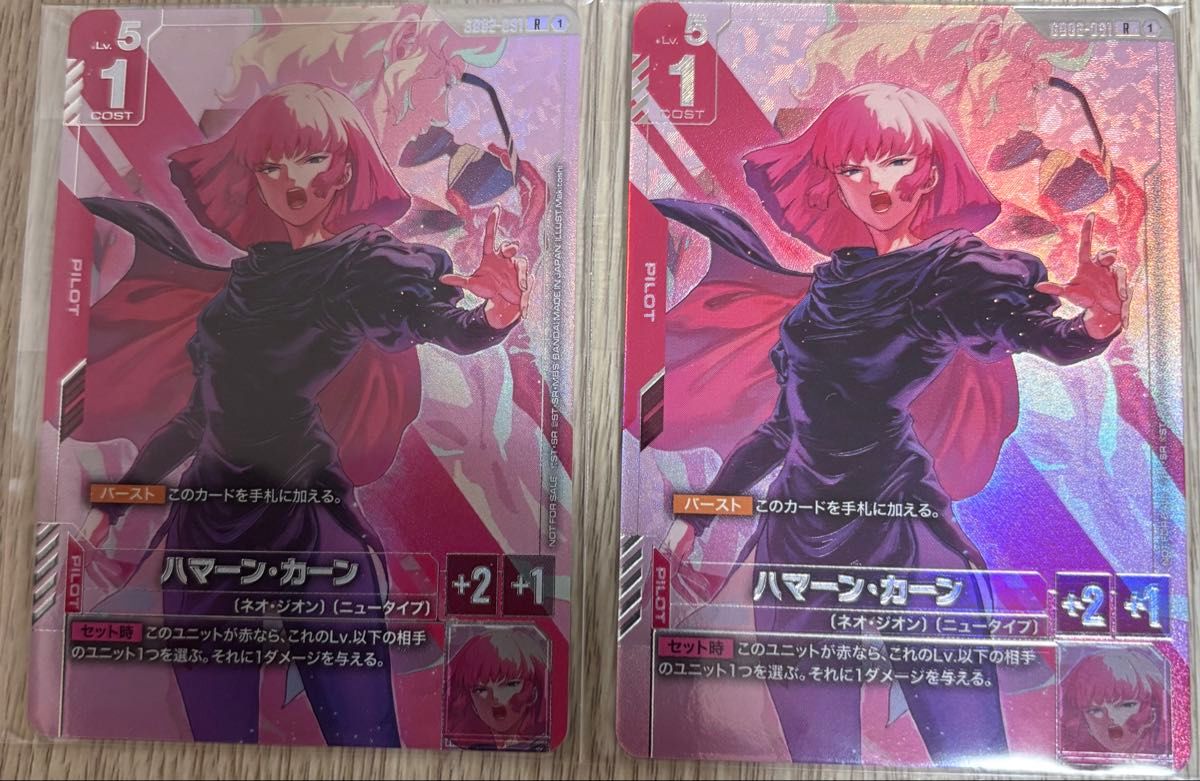ハマーン カーン 2枚セット プロモ ニュータイプチャレンジ ガンダム