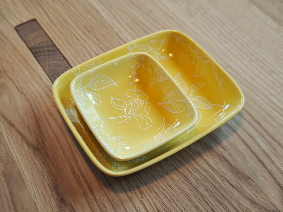 新品】FINプレート Lehti イエロー 2枚セット scope artek ノベルティ