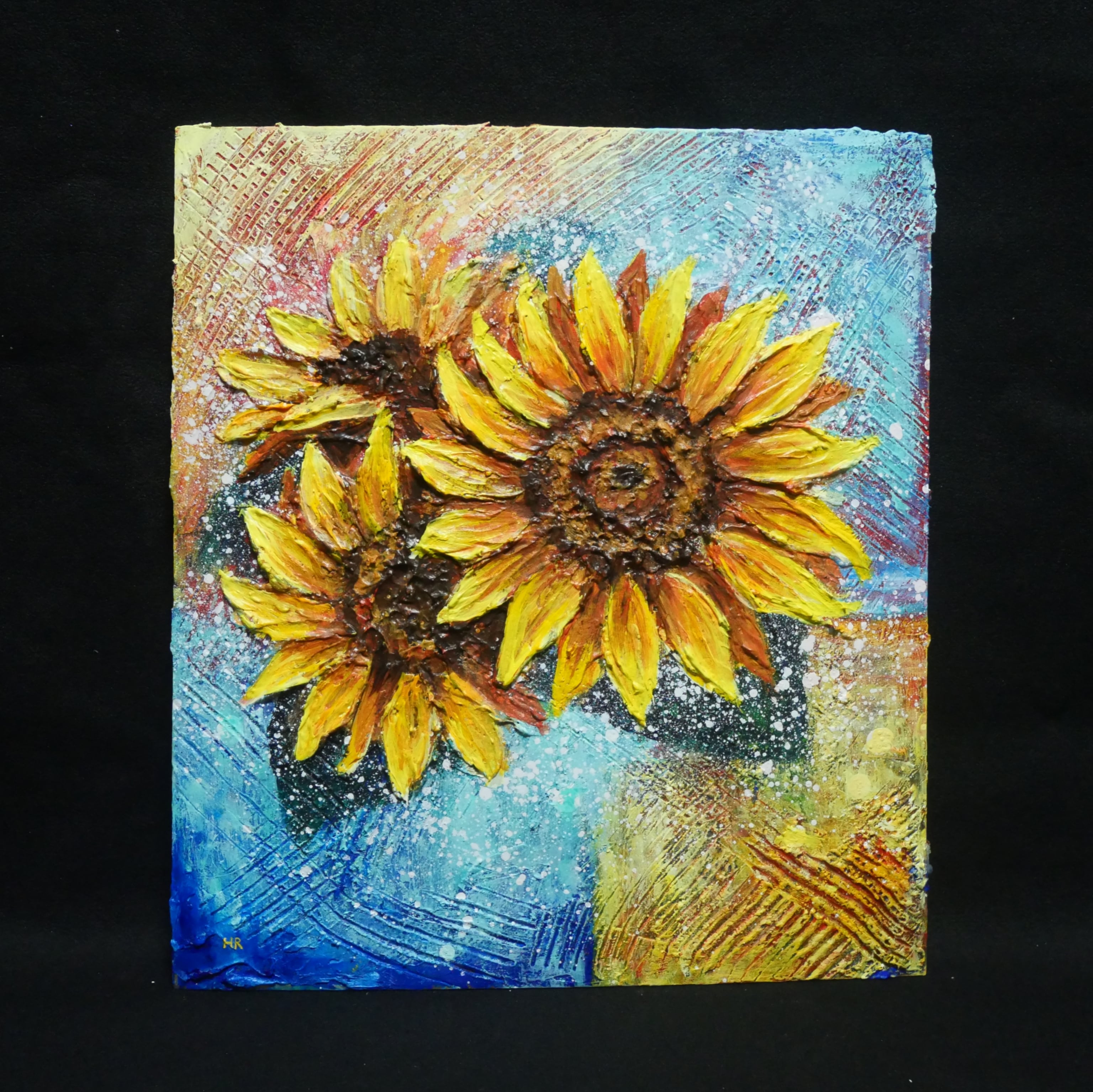 油絵 油彩 油彩画 絵 絵画 【向日葵】 | HIROSHI1990