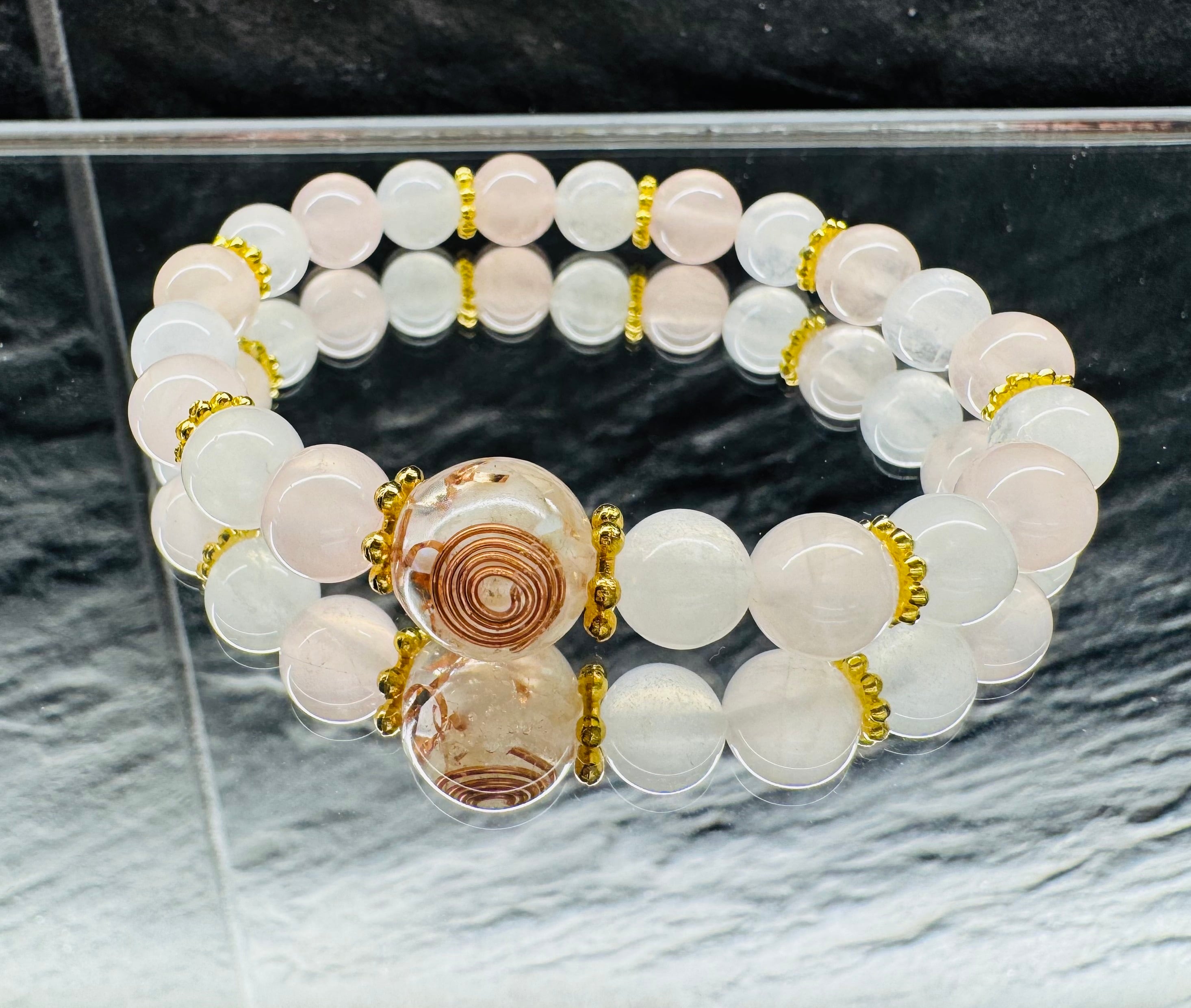 2025年巳年・恋愛運】ローズクォーツ×ムーンストーン×白蛇様オルゴ