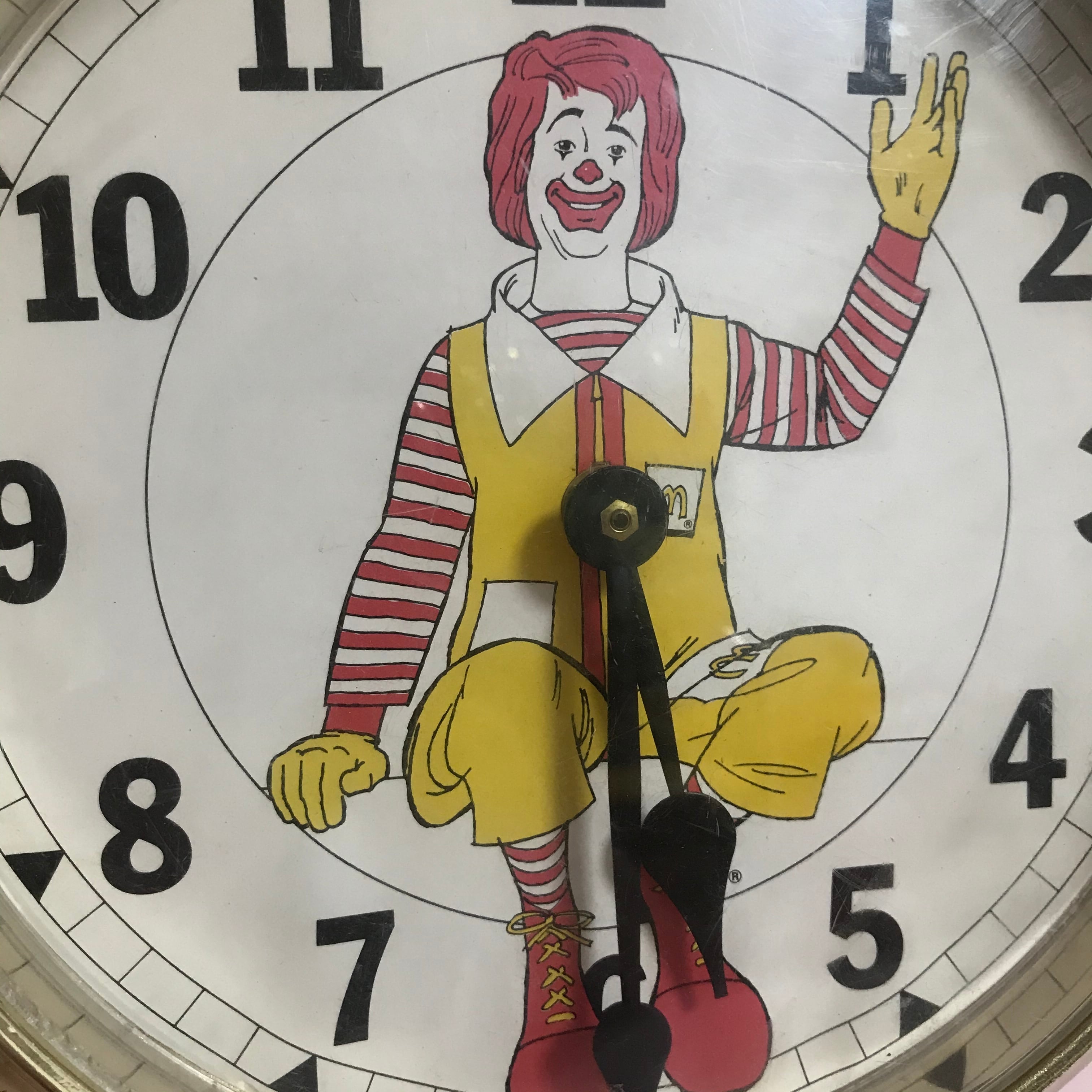 80's マクドナルド プレイランド 実働 ヴィンテージ壁掛け時計