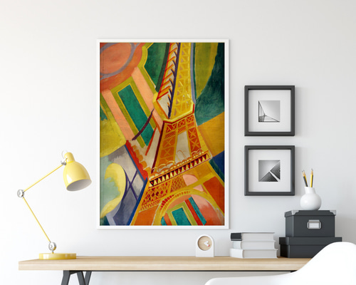 NO.388】エッフェル塔の絵画アートポスター☆カラフルフランス