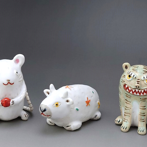 12支干支揃いました！ 干支ミニ置物12支セット（12） 陶器 その他置物