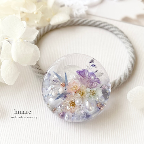 華いろ ／ ボタニカル レジン ヘアゴム（ポニーフック）／ ドライ