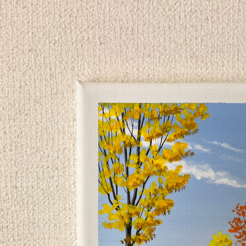 丘の上の一軒家02」アクリル画 原画 キャンバス SSMサイズ 風景画 絵画
