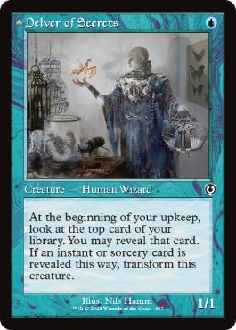 Foil】(457)□旧枠□《秘密を掘り下げる者/Delver of Secrets》/《昆虫