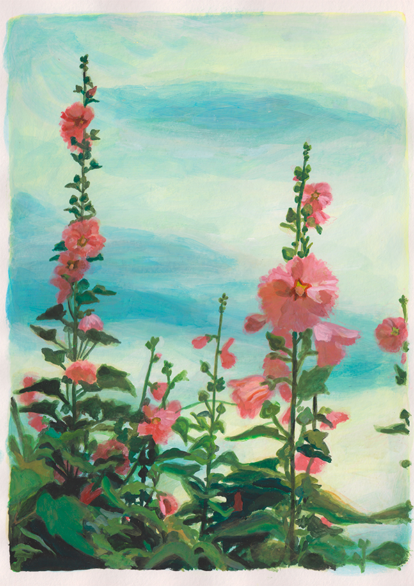 タチアオイ – Megumi Watabe Illustration