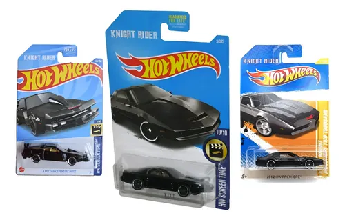 Hot Wheels Kit C/ 3 Minis Kitt Knight Rider Super Máquina Preto