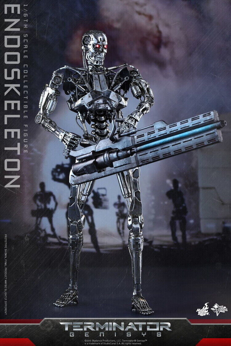 Hot Toys 1/6 MMS352 T800 Terminator Genisys Endoskeleton Action