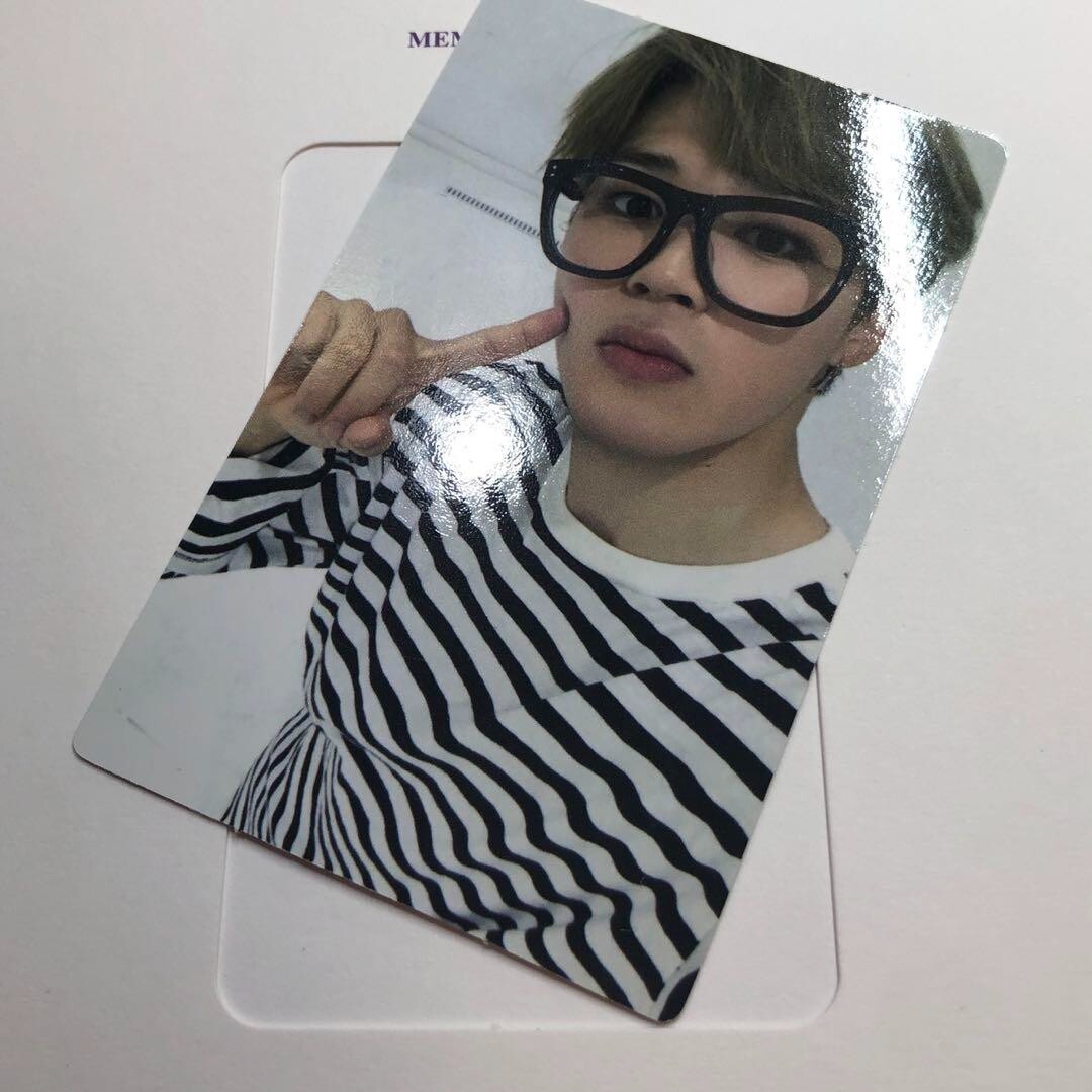 BTS JIMIN MEMORIES OF 2017 Official Photocard with mount Blu-ray