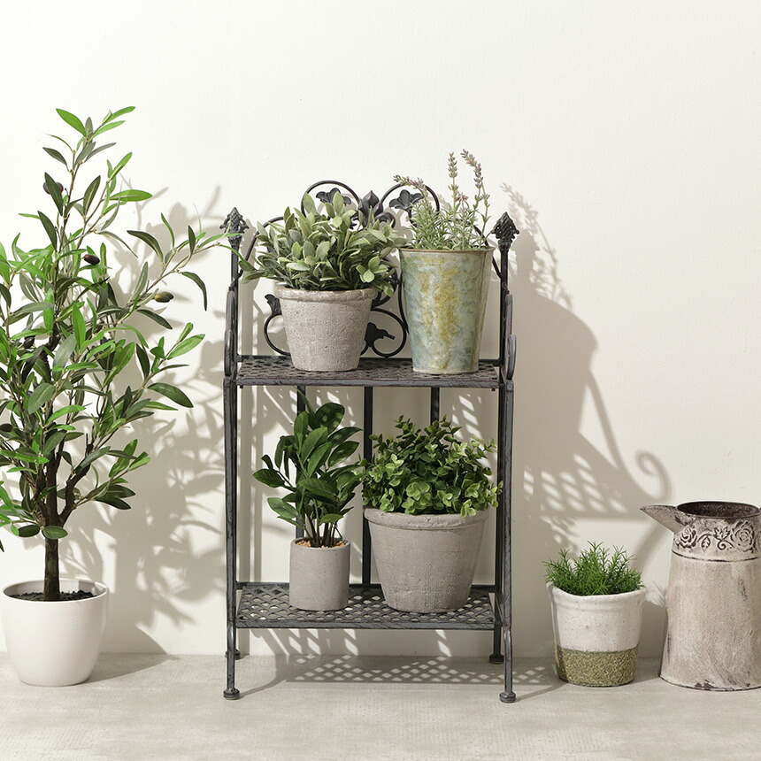 楽天市場】花台 アンティーク 屋外 おしゃれ アイアン フラワー