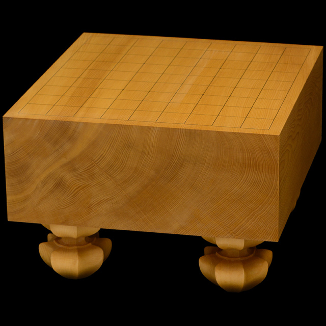 本榧足付将棋盤 6寸（天地柾） sa60037 | 前川榧碁盤店