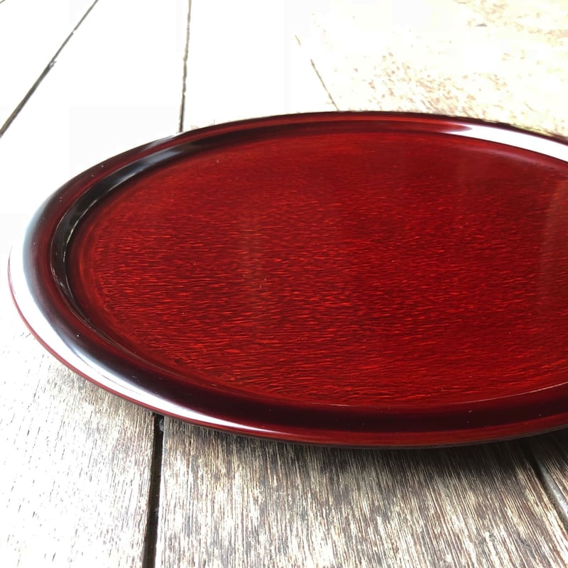 丸盆渕広後藤塗 30cm | Shop 87.5