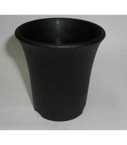 Amazon.co.jp: 洋蘭プラ鉢 4号 10個 黒ラン鉢 プラ鉢 12cm 薔薇 苗 深