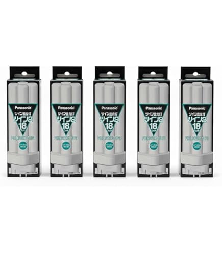 Amazon | 【まとめ 5セット】 PANASONIC ツイン蛍光灯18W電球色