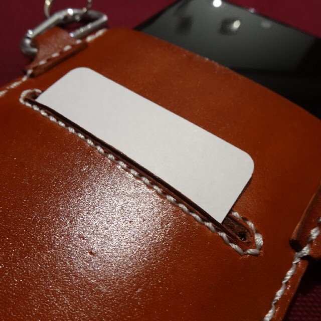 ハンドメイド 本革 スマホホルダーの通販 by nagisa's shop｜ラクマ