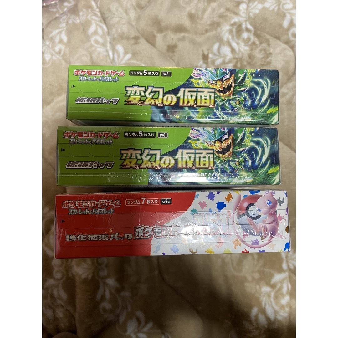 ポケモン - ポケモンカード 151 変幻の仮面 3BOXシュリンク付きの通販