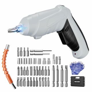 電動ドライバー 電動ドリル ビットセット 2000mAh ネジ締め 緩め