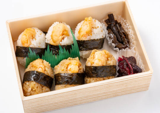 天むす6個セット 1,500円｜日本橋 天丼 天むす 金子半之助 - くるめし弁当