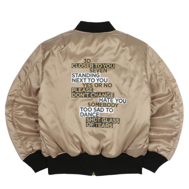 Chaqueta bomber extragrande GOLDEN de Jungkook – comprar a precios