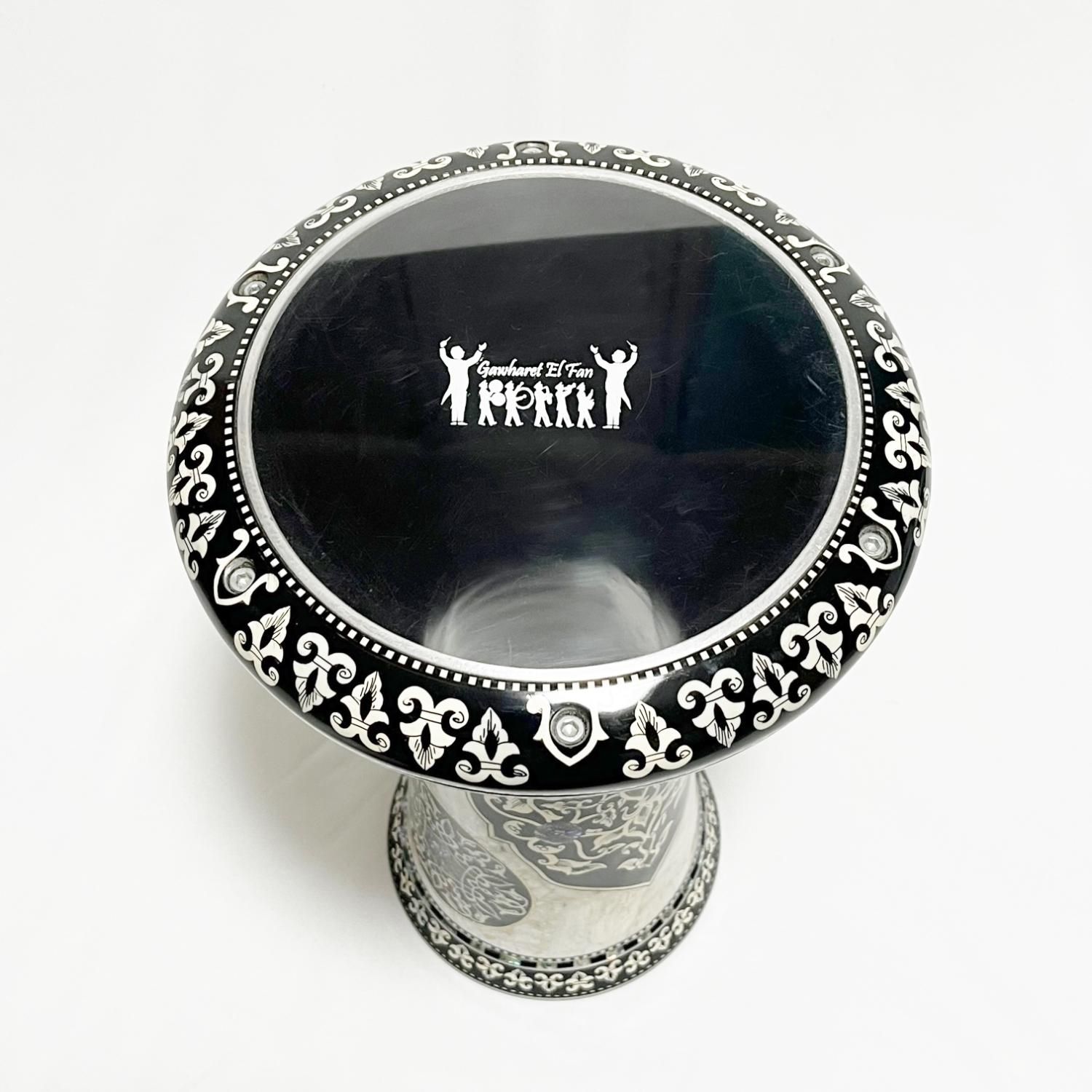 ダラブッカDarbuka 22cm 【タブラ】Gawharet-Elfan製 (ホワイトマザー