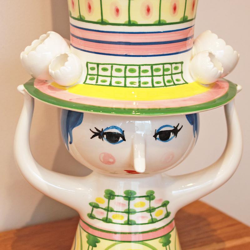 Bjorn Wiinblad ビヨン・ヴィンブラッド Lady with Hat フラワーベース