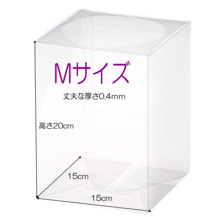 クリアケース 日本製【 Mサイズ 1個 】クリアボックス 15cm×15cm×高さ