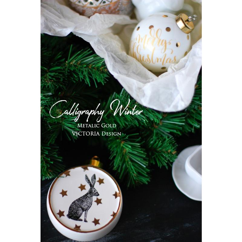 ポーセラーツ 白磁 ワンポイント オーナメント (ティアドロップII