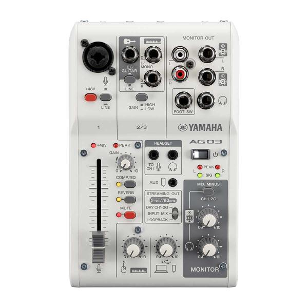 YAMAHA（ヤマハ） AG03 MK2 White（ホワイト） 配信用ミキサー