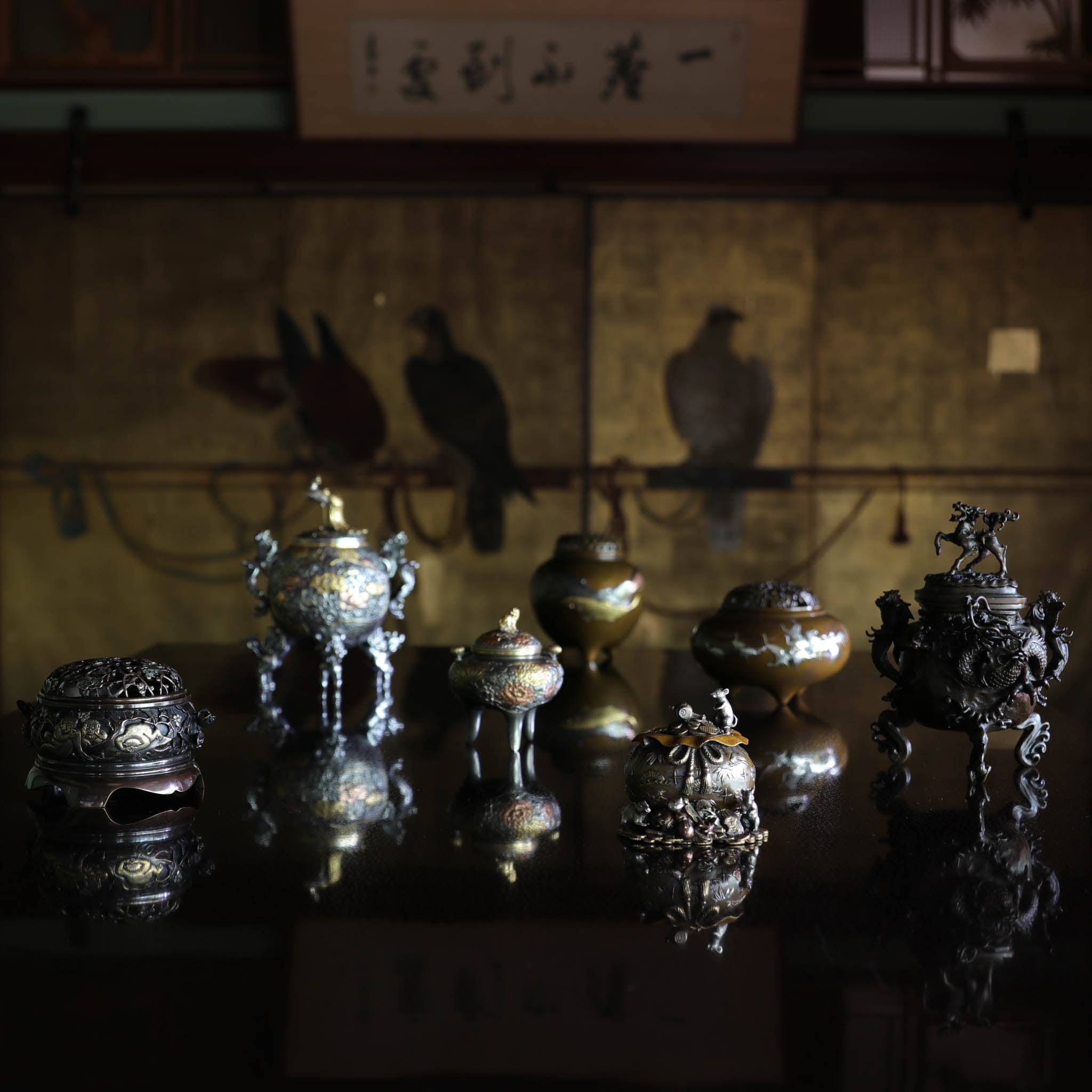 高岡銅器 香炉 | 千羽鶴 | 銅 | 喜泉堂