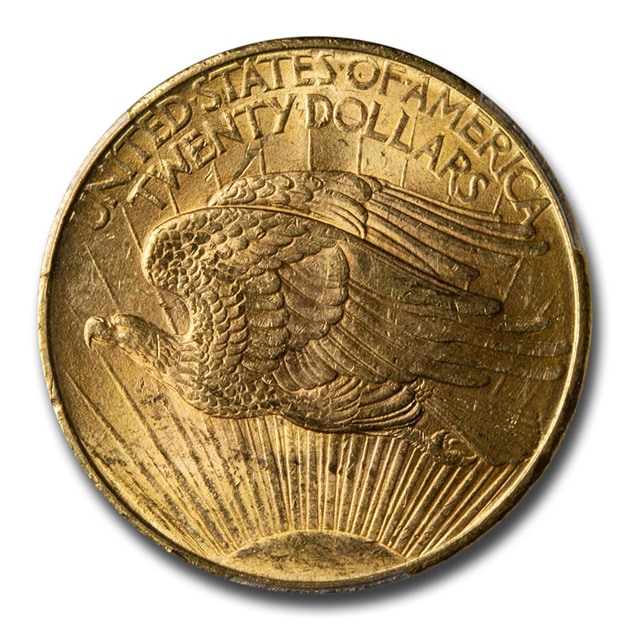 アメリカ ダブル イーグル 20ドル金貨 セントゴーデンズ 1908年製