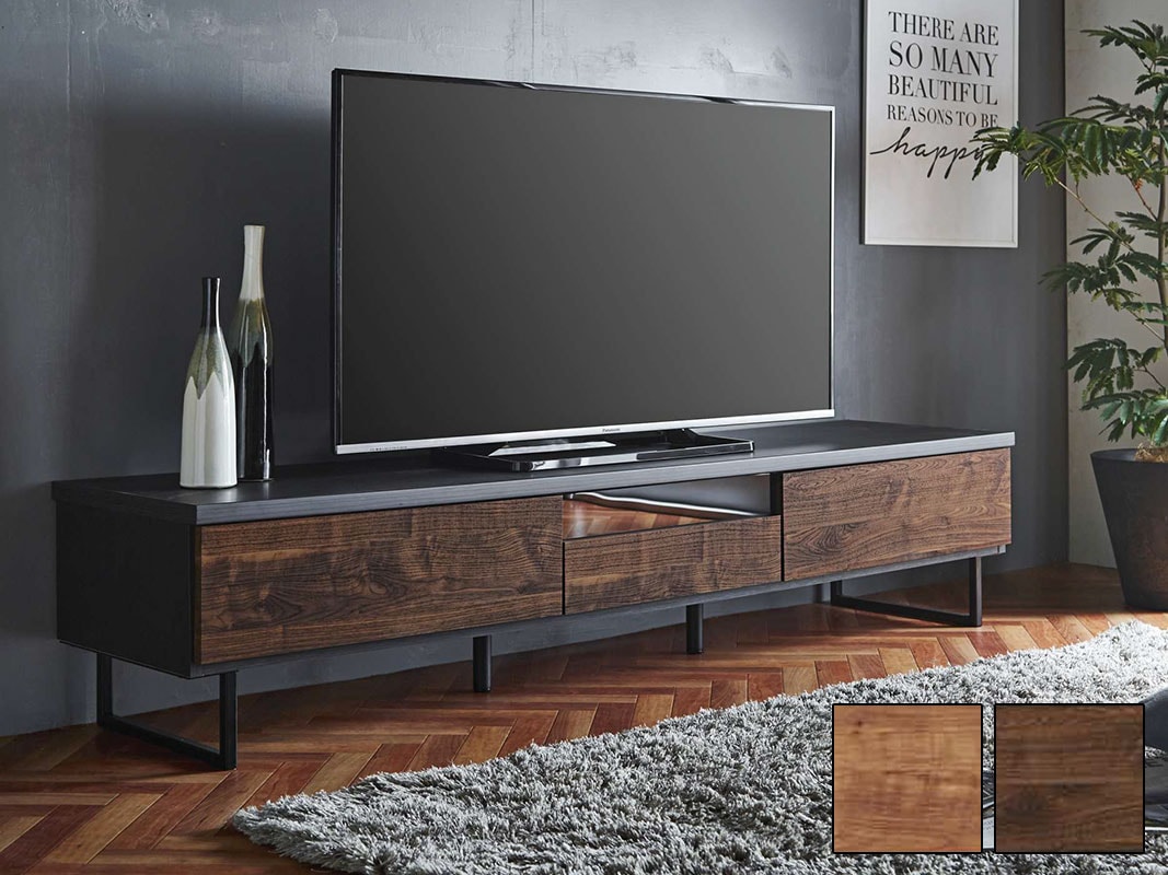 テレビ台 ローボード ラスター 幅149.5 奥行44.5 高さ41 ブラウン