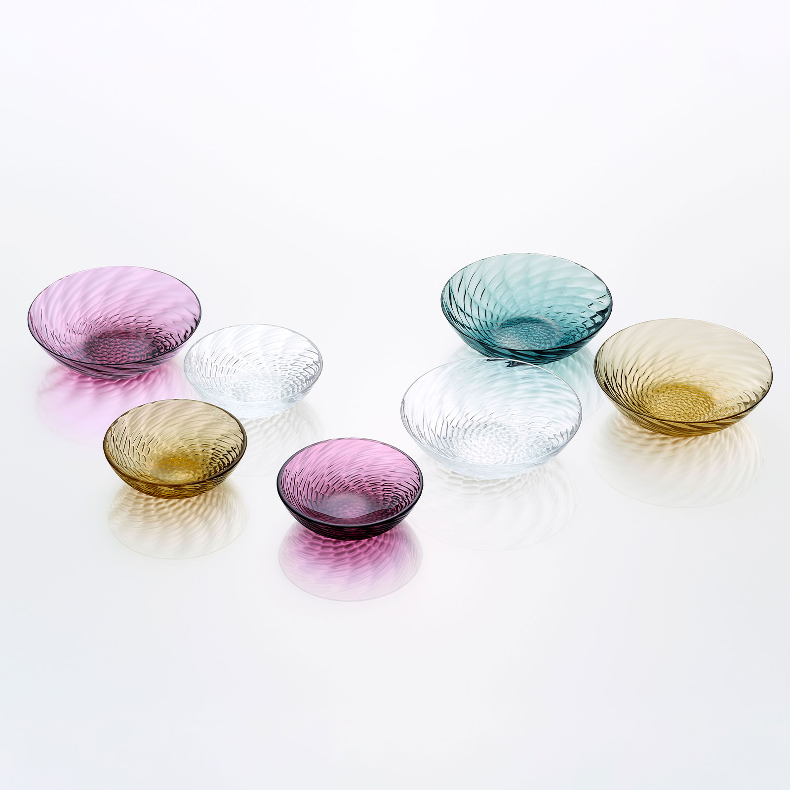 ボラゴ：丸形小皿 (12cm) 2枚セット GIFT | ガラス製品 | Sghr