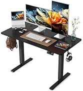 Amazon | YIHAYO 昇降デスク 高さ70-115cm 幅120cm 奥行き60cm 電動