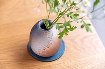Amazon.co.jp: 信楽焼 花瓶 花器 フラワーベース 一輪挿し おしゃれ