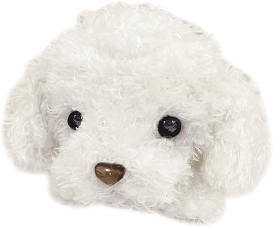 Amazon | モンスイユ ぬいぐるみ トイプードル ホワイト 犬 パプス