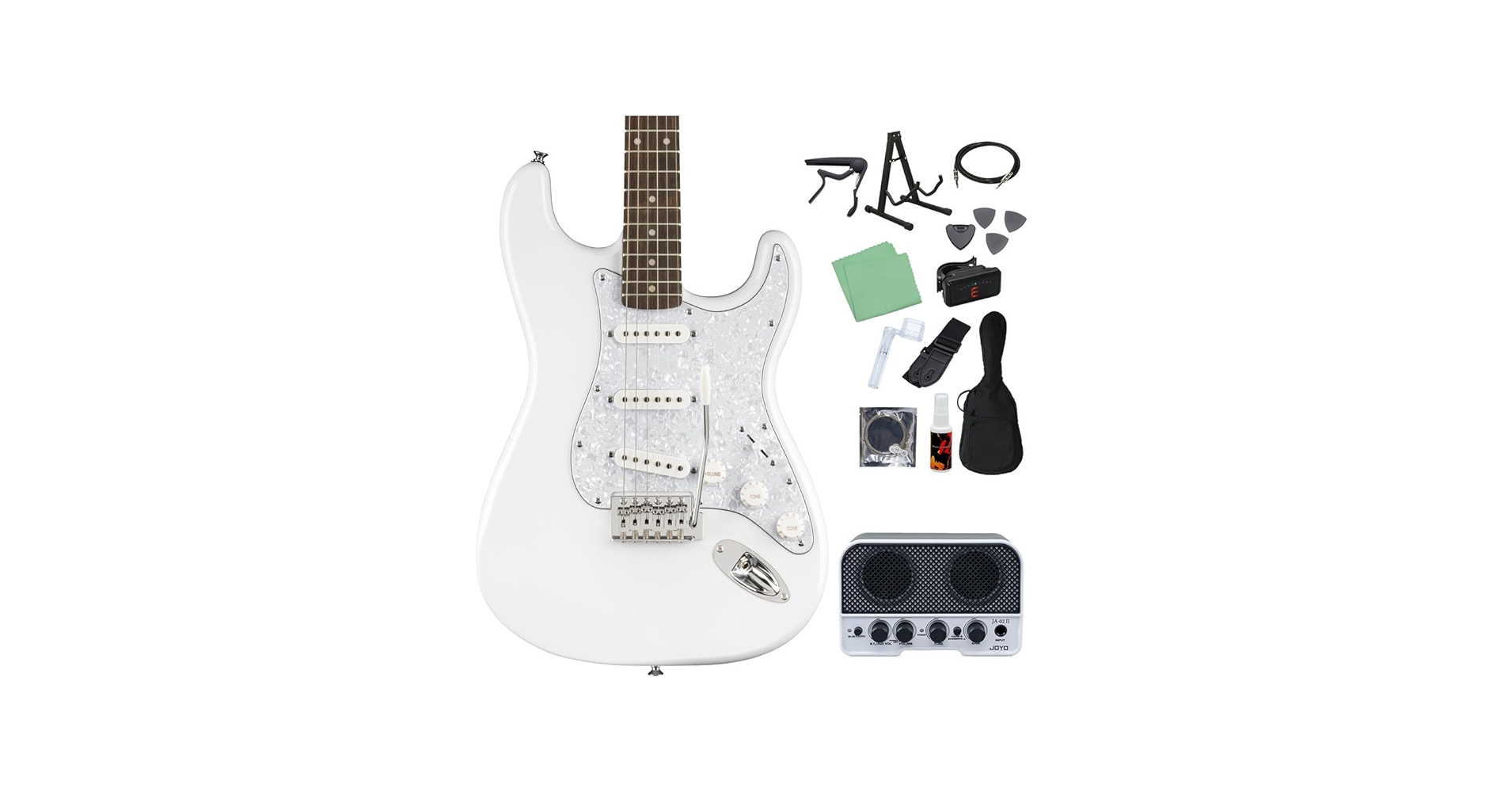 Amazon | Squier by Fender FSR Affinity stratocaster White Pearl